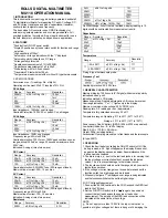 Preview for 1 page of Rolls MU118 Operation Manual