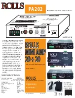 Rolls PA202 Specifications предпросмотр