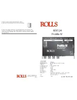 Rolls PROMIX IV MX124 Quick Start Manual preview