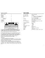 Предварительный просмотр 2 страницы Rolls RA62b Owner'S Manual