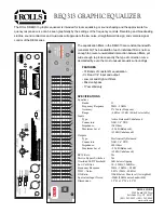 Rolls REQ313 Specifications preview