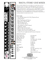 Rolls RM203X Specification Sheet preview