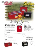 Rolls ROLLS SOLAR 4000 Datasheet preview