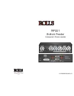 Rolls RP221 Owner'S Manual preview