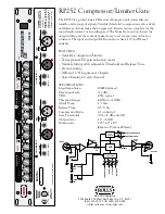 Предварительный просмотр 1 страницы Rolls RP252 Specifications