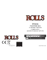 Rolls RPB486 Quick Start Manual preview