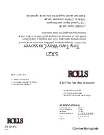 Rolls SX21 Connection Manual preview