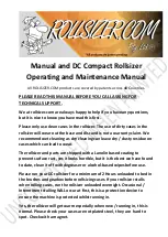 Rollsizer DC Compact Operating And Maintenance Manual предпросмотр