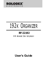 Rolodex 192K RF-22192 User Manual preview