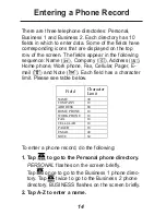 Preview for 15 page of Rolodex Agenda Digital Personal RF-8110 User Manual