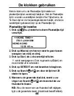 Preview for 14 page of Rolodex Executive Organizer RF-1000 (Dutch) Gebruikershandleiding