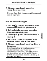 Preview for 49 page of Rolodex Executive Organizer RF-1000 (Dutch) Gebruikershandleiding