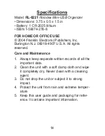 Preview for 14 page of Rolodex Mini-USB Organizer RL-8221 User Manual