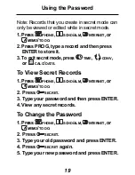 Предварительный просмотр 20 страницы Rolodex RF-2296 User Manual