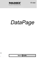 Preview for 1 page of Rolodex RF-6060 User Manual