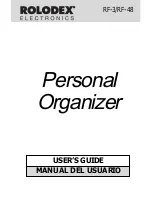 Preview for 1 page of Rolodex Rolodex RF-3 User Manual