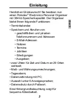 Preview for 4 page of Rolodex Rolodex RF-384 (German) Bedienungsanleitung