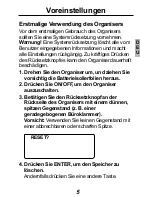 Preview for 6 page of Rolodex Rolodex RF-384 (German) Bedienungsanleitung