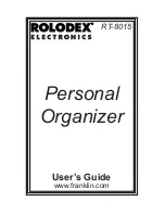 Rolodex Rolodex RT-8015 User Manual preview