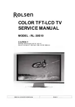 Preview for 1 page of Rolsen RL-30S10 Service Manual