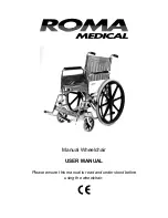 Roma Medical 1415 Self Propel Wheelchair User Manual preview