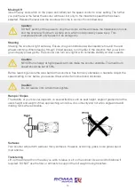 Preview for 11 page of Roma Medical Tulsa S245 User Manual