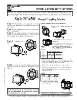 Romac Industries Inc. FCA501 Installation Instructions preview