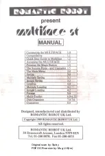 Romantic Robot Multiface ST Manual preview