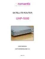 Romantis Satellite Communications UHP-1000 User Manual preview