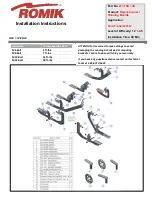 Romik 2137 2D Installation Instructions Manual preview