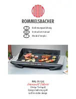 Rommelsbacher BBQ 2012/E Instruction Manual preview