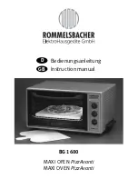 Предварительный просмотр 1 страницы Rommelsbacher BG 1600 Instruction Manual