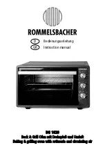 Preview for 1 page of Rommelsbacher BG 1620 Instruction Manual