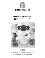 Предварительный просмотр 1 страницы Rommelsbacher EE 1505 Instruction Manual