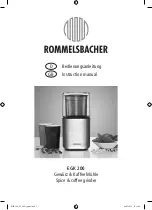 Rommelsbacher EGK 200 Instruction Manual preview