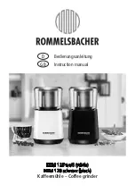 Rommelsbacher EKM 120 Instruction Manual preview