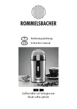 Preview for 1 page of Rommelsbacher EKM 150 Instruction Manual