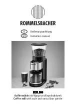 Rommelsbacher EKM 500 Instruction Manual preview