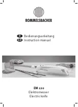 Rommelsbacher EM 120 Instruction Manual preview