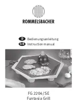 Rommelsbacher Funtasia FG 2204/SE Instruction Manual preview