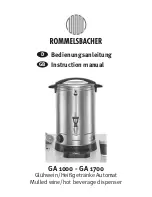 Rommelsbacher GA 1000 Instruction Manual preview