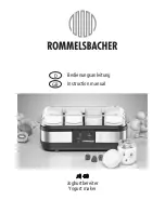 Rommelsbacher JG 40 Instruction Manual preview