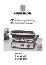 Preview for 1 page of Rommelsbacher KG 2020 Instruction Manual