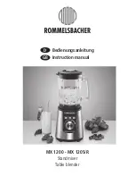 Preview for 1 page of Rommelsbacher MX 1200 Instruction Manual