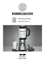 Preview for 1 page of Rommelsbacher MX 1250 Instruction Manual