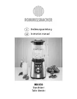 Preview for 1 page of Rommelsbacher MX 850 Instruction Manual