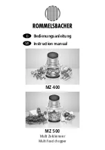 Rommelsbacher MZ 400 Instruction Manual preview