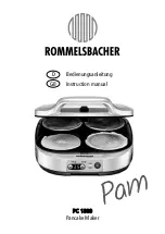 Rommelsbacher PC 1800 Instruction Manual предпросмотр