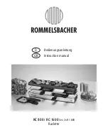 Preview for 1 page of Rommelsbacher RC 1600 Instruction Manual