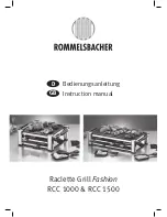 Preview for 1 page of Rommelsbacher RCC 1000 Instruction Manual